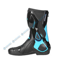 Botas de Motocicleta Impermeables y Cómodas con Almohadilla para Cambio de Marchas y Suela de Agarre Fuerte para Conducir en Invierno