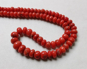 ลูกปัดปะการังเรียบ16นิ้ว AAA + ลูกปัด10 5มม. สีแดงพร้อมกล่องบรรจุ - Product Image 4