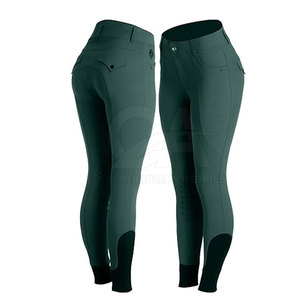 Pantalones de equitación para mujer con agarre en la rodilla, antideslizantes, deportivos, pantalones de equitación completos, pantalones deportivos Jodhpur y Breeches personalizados - Product Image 2