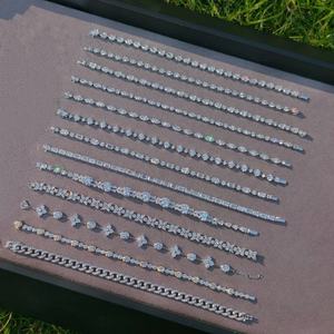 高品質カスタムメイド18金無垢<span class=keywords><strong>CVD</strong></span>/HPHTラボグロウンブリリアントカットダブルダイヤモンドCMA認定トレンディブレスレット - Product Image 3