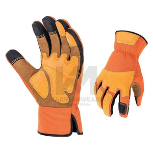 Gants en cuir d'hiver pour hommes, gants tactiles pour la conduite sur neige avec doublure en cachemire, gants de moto, de conduite, d'équitation, d'activités de plein air - Product Image 1