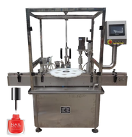 Machine automatique de remplissage et de bouchage de vernis à ongles, haute précision, flacon cosmétique, certifié CE, usine OEM ODM, ligne d'emballage