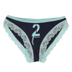 Culotte en dentelle pour femme - Bleu marine - Marine/bleu - Product Image 1