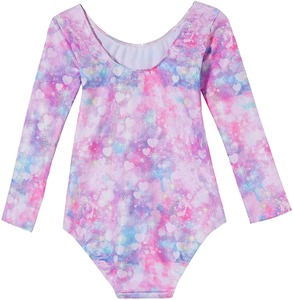 Leotardos de Baile de Manga Larga para Niña, Personalizados, con Estampado por Sublimación, para Danza, Deportes, Entrenamiento, Ballet, Gimnasia, Precio Bajo - Product Image 2
