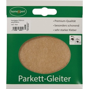 Glissières de parquet carrées autocollantes en feutre naturel de qualité supérieure 80 x 95 mm pour tapis de chaise - Product Image 1