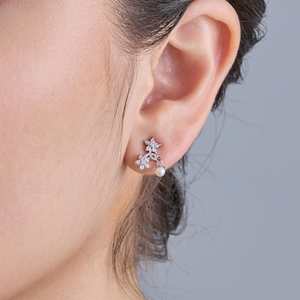 Pendientes de Plata 92.5 con Perlas, Colección 183108 - Product Image 2