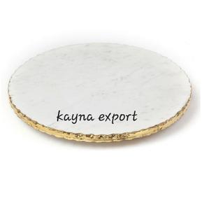 Fancy New Gold Plated Handle for Home Decor Marble Tray - Product Image 6