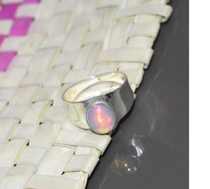 Bague opale éthiopienne en argent sterling 925 faite à la main bijoux en pierres précieuses naturelles élégantes pour femmes octobre pierre de naissance cadeau chrétien - Product Image 4