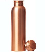 Bouteille d'eau en cuivre imprimé disponible design moderne différents Types de bouteilles de haute qualité dans l'ensemble prix de vente