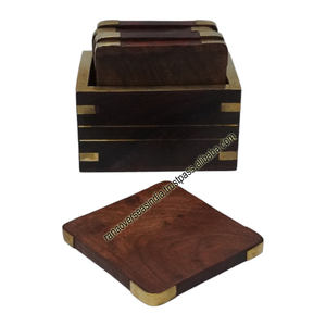 Ensembles de sous-verres carrés personnalisés de qualité supérieure de 4 avec décor de Table basse de support pour la maison de cuisine de barre au meilleur prix - Product Image 2