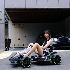 Kart électrique à quatre roues pour enfants, voiture de course à batterie, jouet pour l'intérieur et l'extérieur - Product Image 6
