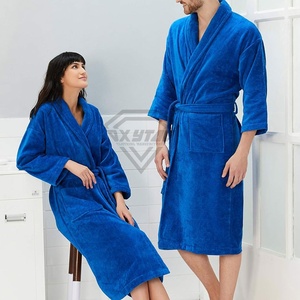 Factory Direct Unisex Terry Bathrobe 100% Cotton-Soft and Absorbent Customizable for Hotels Resorts Spa Home Use Bathrobe - Product Image 3
