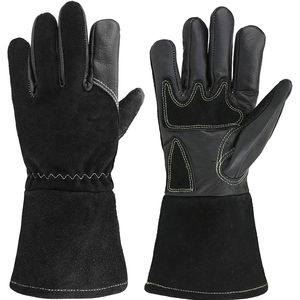 Vente chaude Gants de soudage en cuir de vachette durables Poignées confortables robustes Gants de soudage de protection tendance - Product Image 3