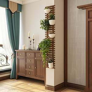 Lot de 2 supports muraux en bois légers et écologiques pour plantes succulentes et plantes aériennes - Carbonisé, à suspendre, pour la maison et le jardin - Product Image 4