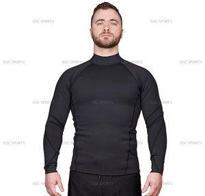 High Quality <b>Men's</b> Rash Guards Custom Logo Sublimation Printing MMA Style <b>Base</b> <b>Layer</b> Compression Protective Shirts Gym Use OEM - Product Image 2