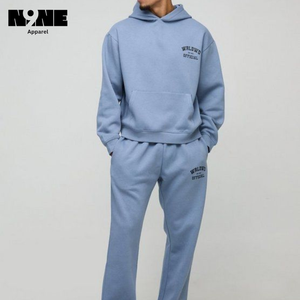 Fabricante de Ropa Deportiva Personalizada OEM, Conjuntos de Sudadera con Capucha de Verano para Hombre, de Alta Calidad, 100% Algodón, Talla Grande - Product Image 4