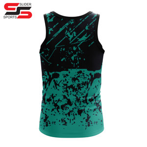 2025 personnalisé 3d partout Sublimation Gym débardeurs hommes en gros 100% Polyester maille femmes course Singlet - Product Image 6