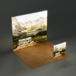 Boîte à lumière LED TianLang 3m x 3m pour stand d'exposition, boîtes lumineuses publicitaires pour salons professionnels en intérieur, en aluminium, carrées, toutes les 3 faces ouvertes - Product Image 4