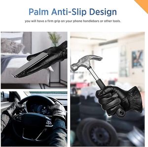 Gants de conduite en cuir pour hommes Design doux et durable pour une prise en main confortable et un contrôle idéal pour une utilisation en toute saison - Product Image 5