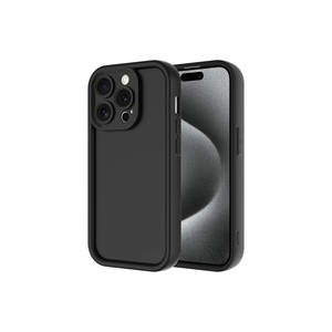 Coque en silicone JoieCreatif Premium avec motif ananas pour iPhone 15 Pro, protection de l'appareil photo, étui de téléphone portable noir INS 7 Plus - Product Image 1