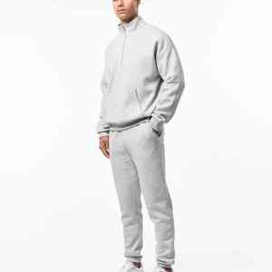 Custom Oversized Sportswear <b>Gym</b> <b>Hoodie</b> Men 100% Cotton Half Zipper Tech Fleece Tracksuit Sweatpants and <b>Hoodie</b> - Product Image 5