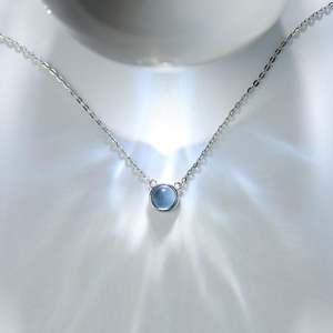 Collier tendance en argent sterling avec turquoise et diamants, motif animal et fleur, plaqué rhodium - Product Image 3
