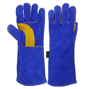 Guantes de Soldadura Resistentes al Calor, Guantes de Trabajo de Cuero Resistentes al Fuego, Guantes de Protección Industrial para Exteriores, OEM - Product Image 1