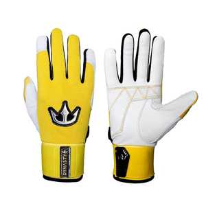 Guantes de bateo de béisbol de cuero personalizados Pro Grip, ligero y duradero para hombres, mujeres, tallas para jóvenes - Product Image 1