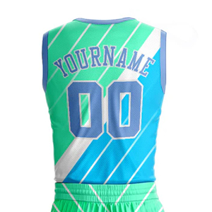 Ensemble d'uniformes de basketball personnalisés sublimés, haute qualité, 100% polyester respirant - Product Image 6