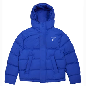 แจ็คเก็ตขนเป็ดสำหรับผู้ชายสำหรับฤดูหนาวเสื้อโค้ทใส่สบายคอปกเสื้อแจ็คเก็ตขนเป็ดสำหรับผู้ชาย - Product Image 1