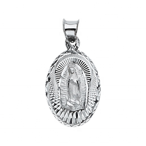 Colgante Clásico de Aleación Metálica Plateada con la Imagen de la Virgen María, Joyería de Moda Unisex, Accesorio Infantil de Tendencia para Toda Ocasión - Product Image 1