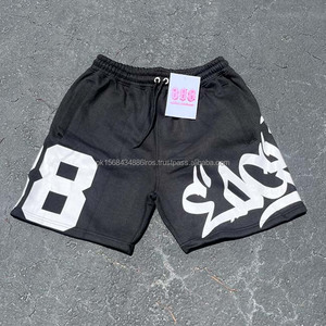 Alta calidad personalizado Transferencia de Calor impreso High Street Casual transpirable primavera hombres verano conjunto de talla grande OEM camiseta pantalones cortos conjunto - Product Image 3