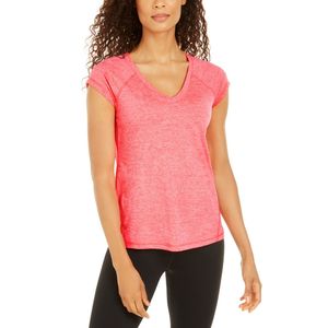 Camiseta Deportiva Rapidry Heathered para Mujer de Ideology, Color Rosa, Talla Pequeña - Product Image 1