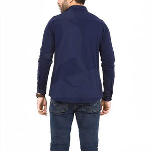 Camisas Casuales de Primavera al Por Mayor, Nuevas y Elegantes Camisas de Hombre con Botones, Manga Larga, Corte Ajustado, Último Diseño, Poliéster/Algodón - Product Image 2