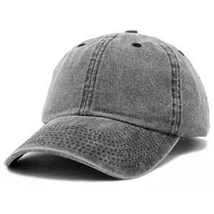 Wholesale Oxford Sporty Image Heavy-Washed Cotton 6-Panel Unstructured Dad Hat Custom Logo Waterproof Pigment Dyed Baseball Cap - Product Image 3