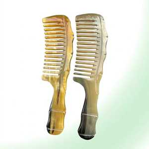 Peigne à cheveux artisanal en corne de vache, écologique, à dents fines, de luxe moderne, pour le soin personnel et la décoration intérieure, pour hommes et femmes MN EXPORTS - Product Image 4