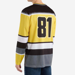 Logo personnalisé de l'équipe professionnelle de hockey sur glace maillot sergé broderie adulte polyester uniformes de hockey sur glace maillots pour adultes - Product Image 3