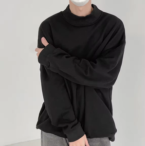 Alta calidad 100% algodón acanalado cuello grueso Streetwear hombres sudaderas con capucha sudaderas de talla grande hombres sudaderas con capucha - Product Image 3