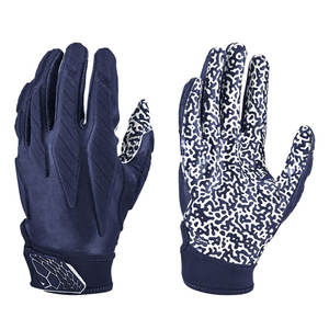 Nouvelle arrivée Gants de football américain de couleurs unies Gants de sport de haute qualité au prix de gros - Product Image 1