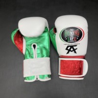 No Boxing No Life Guantes de Boxeo Profesionales con Cordones, Cuero Vacuno de Primera Calidad, Acolchado Grueso de 4 Capas, Transpirables y que Absorben la Humedad