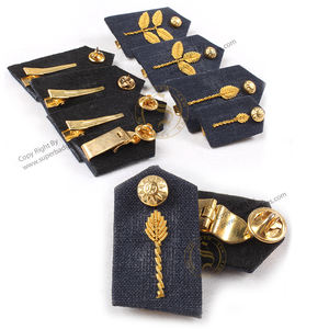 Vente en gros uniforme Gorget collier Patch bouton en laiton brodé à la main Gorget OEM - Product Image 4