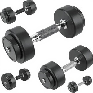 Haltères en fer revêtus de caoutchouc personnalisés pour hommes pour le fitness à domicile, la musculation et l'exercice pour les bras, le corps et les jambes - Product Image 6