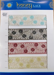 Material de red ecológico de encaje bordado Floral colorido para bolsos de ropa de estilo de negocios zapatos y regalos - Product Image 2