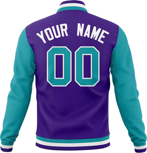 Blouson aviateur vintage pour homme sur mesure OEM, col montant, manches en cuir de vachette, broderie chenille, patch, baseball, varsity - Product Image 6