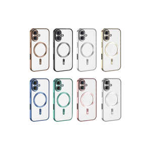 Coque en silicone Netzy pour iPhone 16 Plus compatible MagSafe avec protection caméra et recharge sans fil, modèle Ins Style pour 7 Plus - Product Image 3