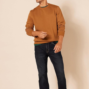 Sweat-shirts thermiques longs pour hommes avec logo personnalisé, chauds pour l'hiver, en couleurs unies, livraison DDP - Product Image 4