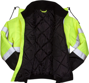 Chaqueta de seguridad de trabajo personalizada para trabajadores Diseño personalizado con bolsillos de herramientas de seguridad de chaqueta con cremallera de alta calidad - Product Image 3