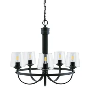 Lustre élégant et moderne en métal Lampe suspendue de haute qualité avec fonction d'économie d'énergie pour le salon et les villas à la maison - Product Image 3