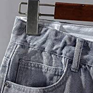 OEM por encargo de los hombres de patrón sólido 100% algodón de secado rápido y pantalones vaqueros transpirables pantalones cortos Pakistán hecho etiqueta privada al por mayor - Product Image 4