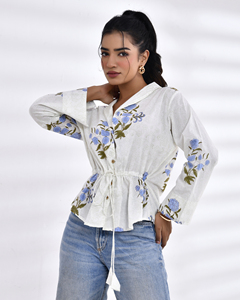 Calidad Premium verano nueva temporada Floral Butta estampado elegante hermoso vestido de Mujer Todo estampado Cruz cintura elástica Maxi longitud - Product Image 5